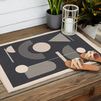 Abstract Geometric Shapes 77 Outdoor Rug Gallery Image 2