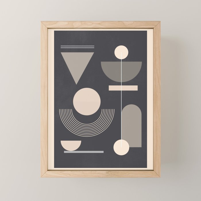 Abstract Geometric Shapes 77 Mini Art Print Gallery Image 1