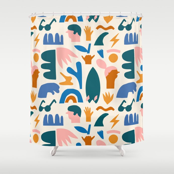 Vaya a la playa Shower Curtain Gallery Image 1