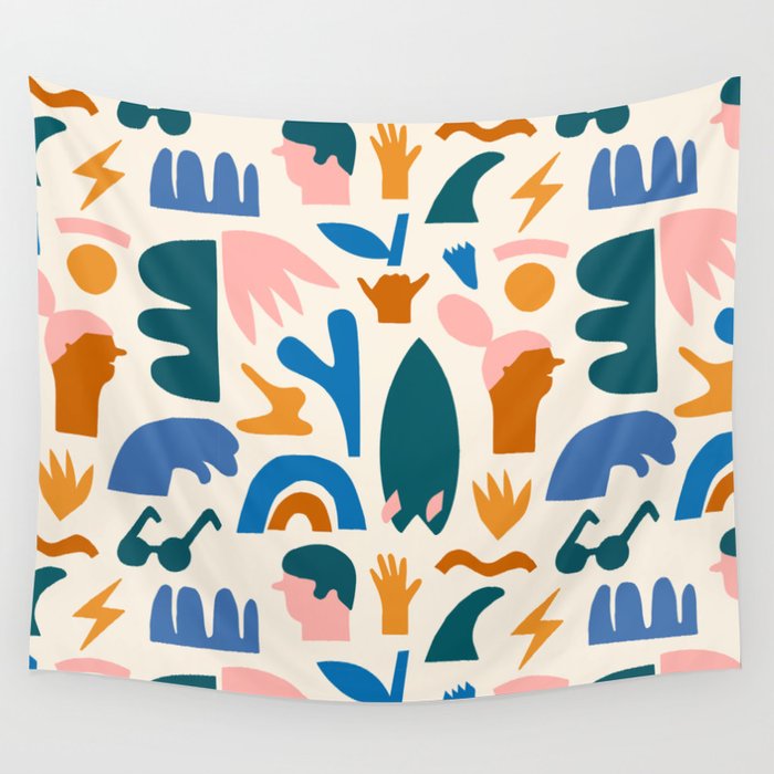 Vaya a la playa Wall Tapestry Gallery Image 4