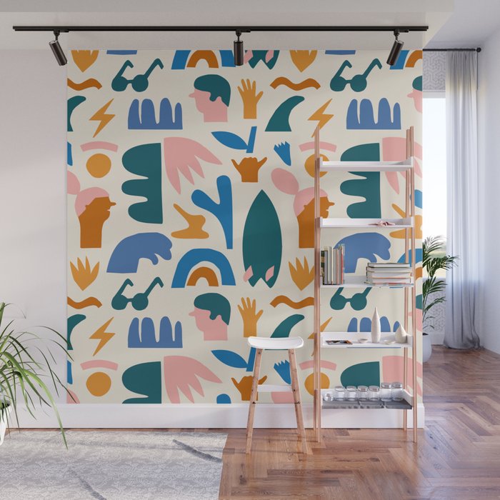 Vaya a la playa Wall Mural Gallery Image 1