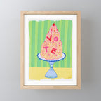 Mold the Future & Vote in Lime Green Mini Art Print Gallery Image 1