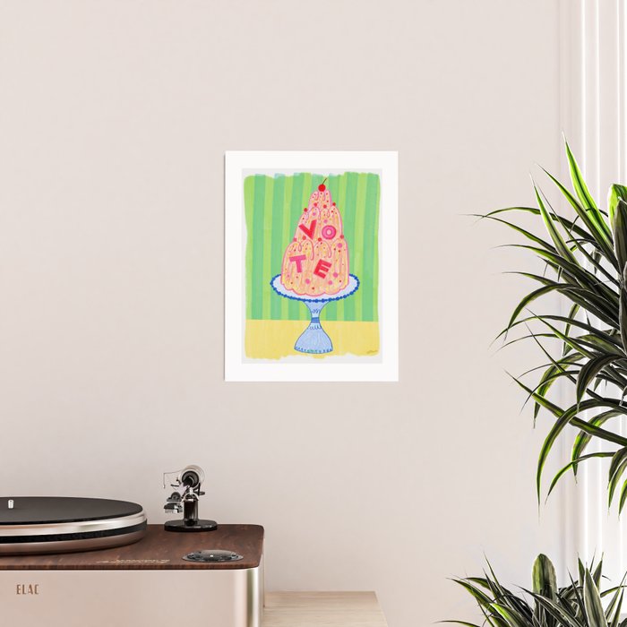Mold the Future & Vote in Lime Green Poster Gallery Image 2