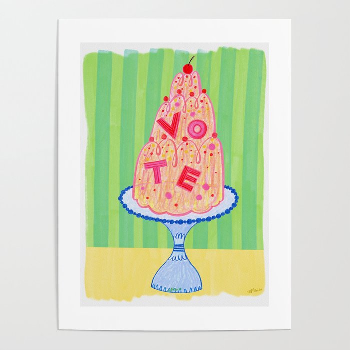 Mold the Future & Vote in Lime Green Poster Gallery Image 4