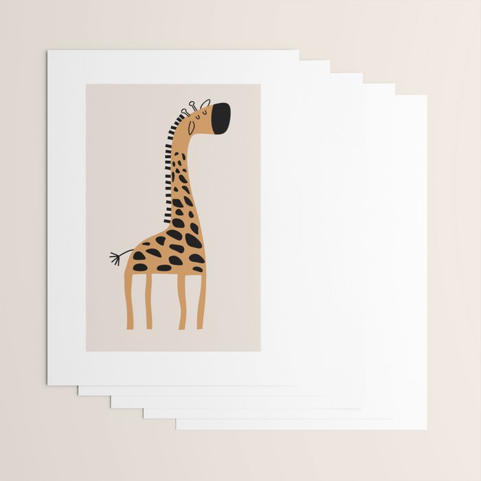 Nursery Wall Art, Safari Nursery Prints, Neutral Nursery Decor, Giraffe  Print Wrapping Paper Gallery Image 3