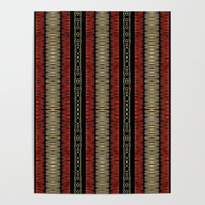 Mud Cloth Tribal Pattern 02 Poster Gallery Image 4