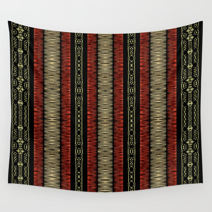 Mud Cloth Tribal Pattern 02 Wall Tapestry Gallery Image 4
