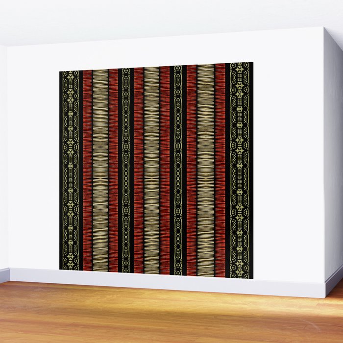 Mud Cloth Tribal Pattern 02 Wall Mural Gallery Image 2