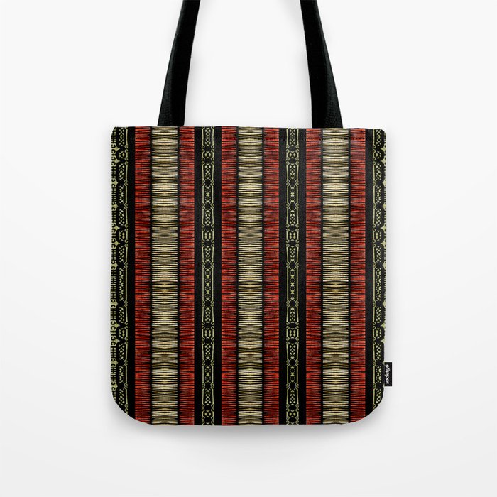 Mud Cloth Tribal Pattern 02 Tote Bag Gallery Image 1
