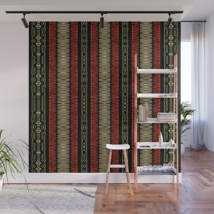 Mud Cloth Tribal Pattern 02 Wall Mural Gallery Image 1