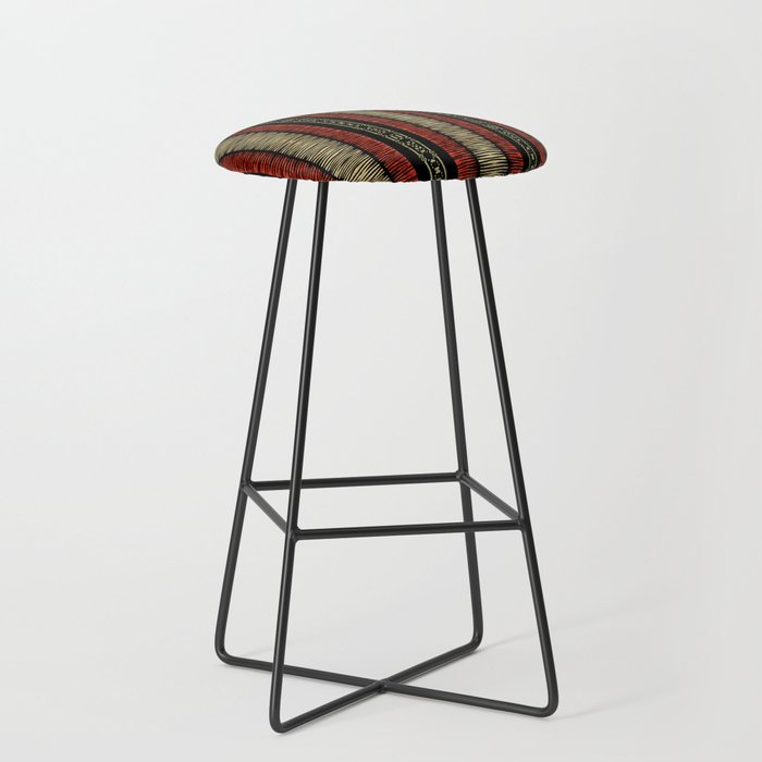 Mud Cloth Tribal Pattern 02 Stool Gallery Image 1