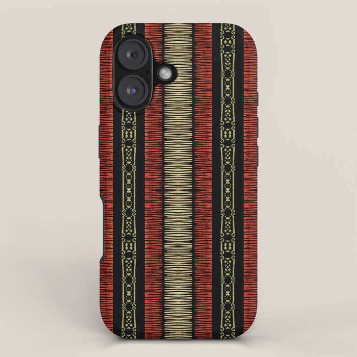 Mud Cloth Tribal Pattern 02 iPhone Case Gallery Image 1
