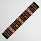 Mud Cloth Tribal Pattern 02 Table Runner Gallery Image 3