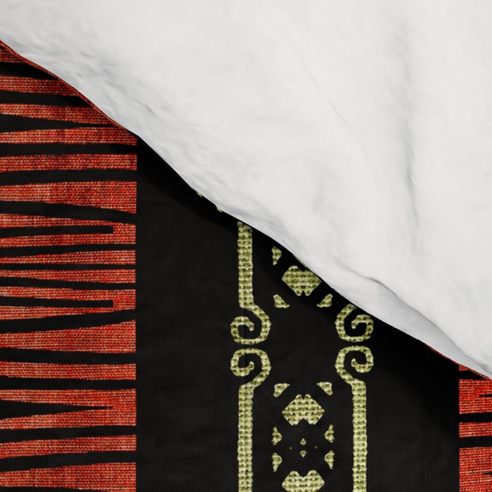 Mud Cloth Tribal Pattern 02 Comforter Gallery Image 4