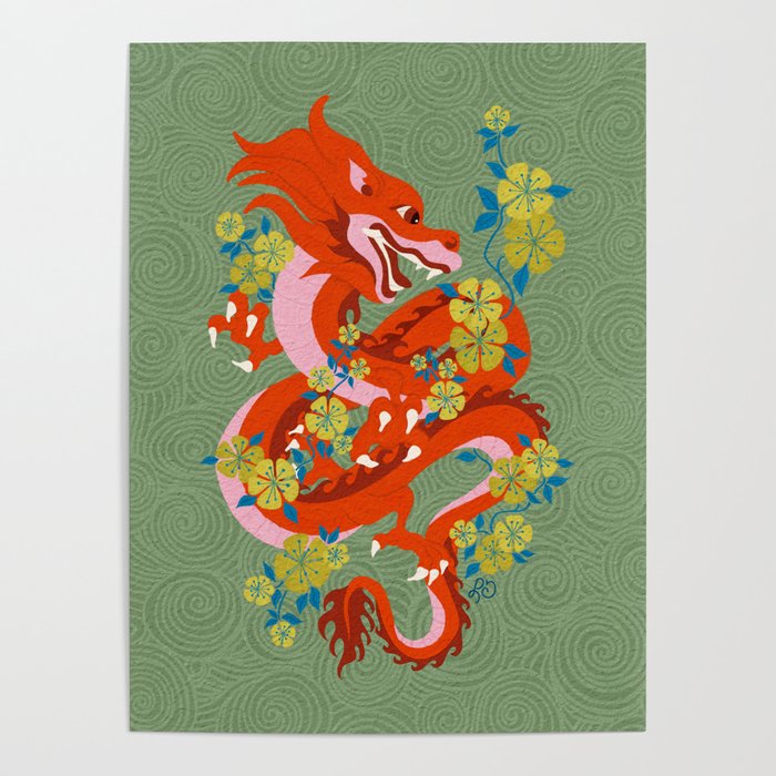 Dragon Dance Among the Blossoms Poster Gallery Image 4