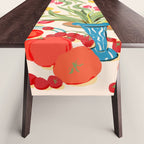 Fresh Tomatoes and Flowers Table Runner Gallery Image 1