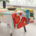 Fresh Tomatoes and Flowers Tablecloth Gallery Image 3