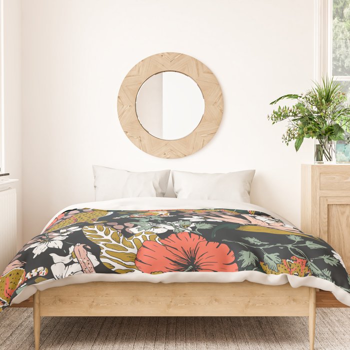 Animal print dark jungle Duvet Cover Gallery Image 3