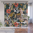 Animal print dark jungle Wall Mural Gallery Image 1