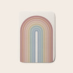 Gradient Arch XXIV Earthy Mid Century Modern Rainbow Bath Mat Gallery Image 1