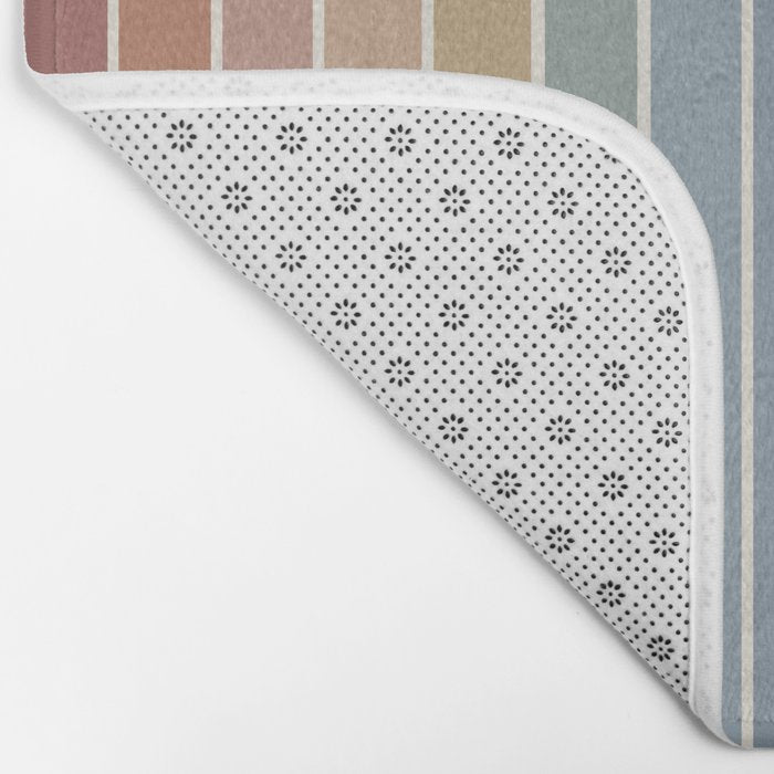 Gradient Arch XXIV Earthy Mid Century Modern Rainbow Bath Mat Gallery Image 2