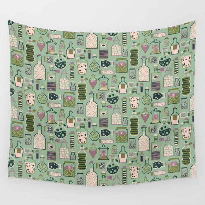 Potion Shelf: Elixir Wall Tapestry Gallery Image 4