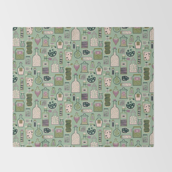 Potion Shelf: Elixir Throw Blanket Gallery Image 2