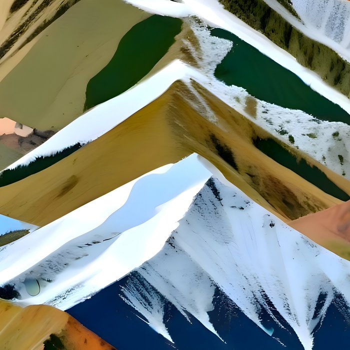 The Great Mountain Ranges, Nature Photography Collage, Digital Eclectic Geometric, Landscape Travel Contemporary Boho, Mountains Hills Adventure Coffee Mug Gallery Image 2