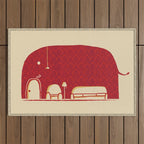 Elephanticus Roomious Outdoor Rug Gallery Image 1