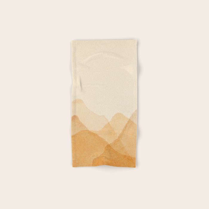 Abstract terracotta mountains Bath Towel Gallery Image 1