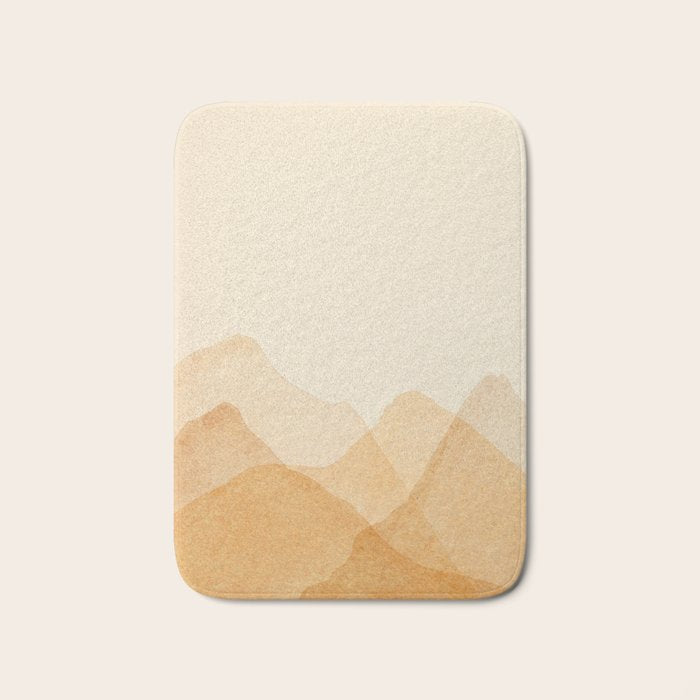 Abstract terracotta mountains Bath Mat Gallery Image 1