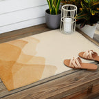 Abstract terracotta mountains Outdoor Rug Gallery Image 2