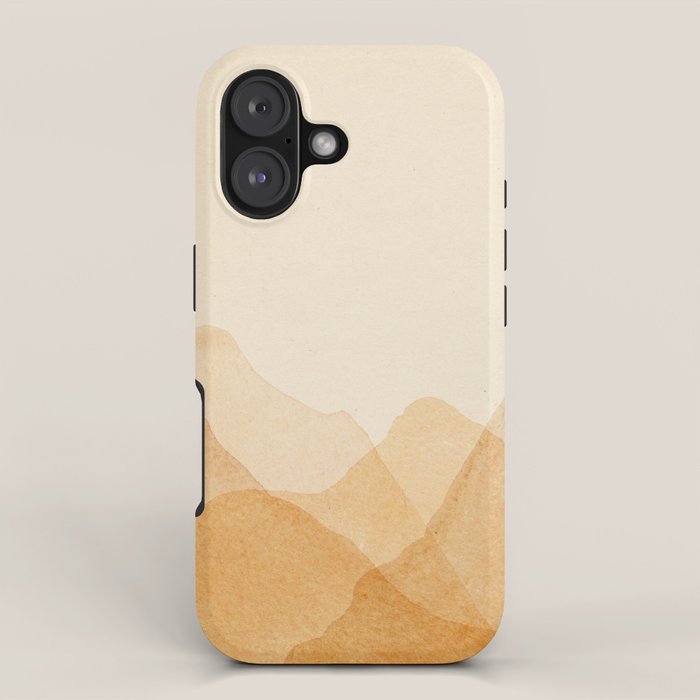 Abstract terracotta mountains iPhone Case Gallery Image 1