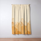 Abstract terracotta mountains Window Curtain Gallery Image 3