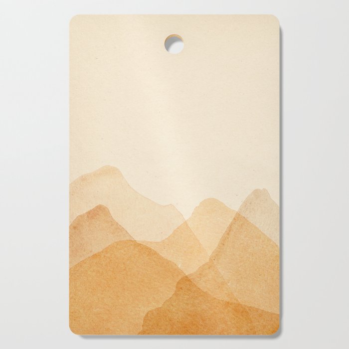 Abstract terracotta mountains Cutting Board Gallery Image 1