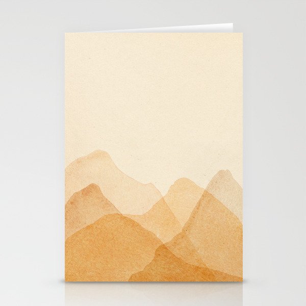 Abstract terracotta mountains Stationery Card Gallery Image 1