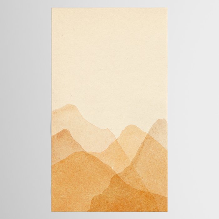 Abstract terracotta mountains Tablecloth Gallery Image 2