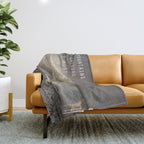 The Mountains are calling, and I must go.  John Muir. Vintage. Throw Blanket Gallery Image 1