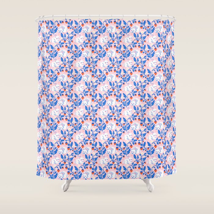 Strawberry Fields Siesta Shower Curtain Gallery Image 1