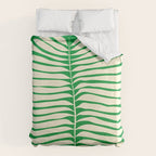 JAZZ FERNS 04 | Pine Green Matisse Edition Duvet Cover Gallery Image 6
