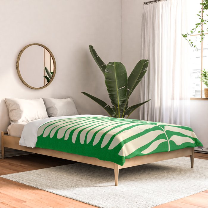 JAZZ FERNS 04 | Pine Green Matisse Edition Comforter Gallery Image 2