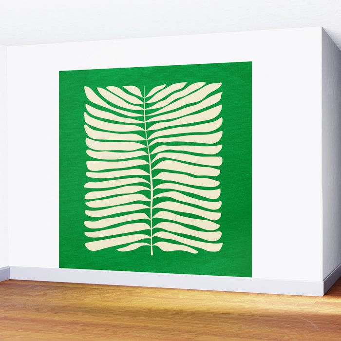 JAZZ FERNS 04 | Pine Green Matisse Edition Wall Mural Gallery Image 2