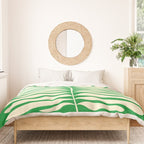 JAZZ FERNS 04 | Pine Green Matisse Edition Duvet Cover Gallery Image 3