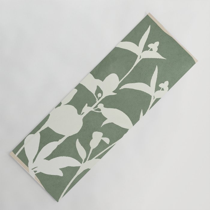 Minimal Abstract Leaves 10 Yoga Mat Gallery Image 1