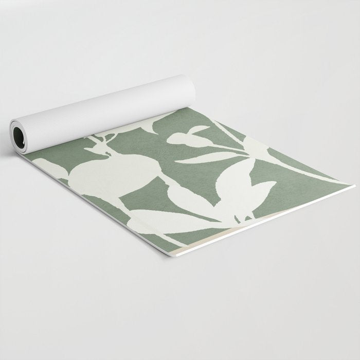 Minimal Abstract Leaves 10 Yoga Mat Gallery Image 2