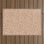 William Morris Bird & Anemone Dusky Rose Outdoor Rug Gallery Image 1