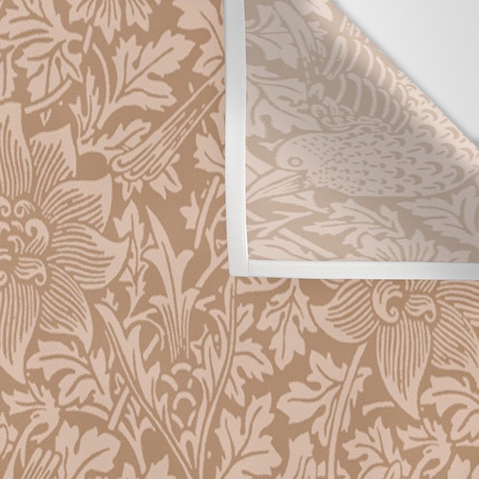 William Morris Bird & Anemone Dusky Rose Wall Tapestry Gallery Image 3