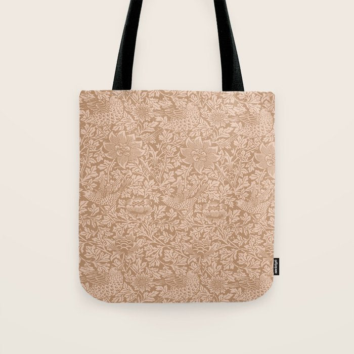 William Morris Bird & Anemone Dusky Rose Tote Bag Gallery Image 1