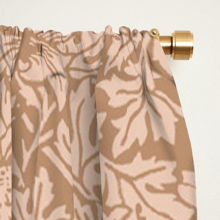 William Morris Bird & Anemone Dusky Rose Window Curtain Gallery Image 2