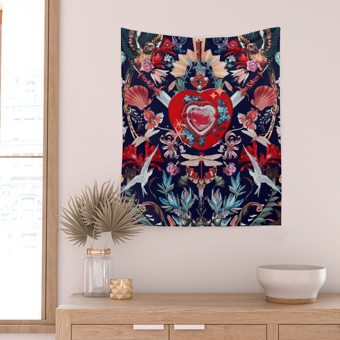 LOVE - Night Wall Tapestry Gallery Image 2